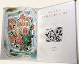 Bouda - LORIŠ; JAN: CYRIL BOUDA. - 1949. Barev. orig. litografie 'Růže' a  orig. dřevoryt 'Olivy'; obě sign.