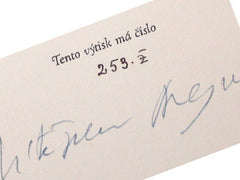 NEZVAL; VÍTĚZSLAV: DOBRODRUŽSTVÍ NOCI A VĚJÍŘE. - 1927. Edice Viola sv. 1.  Podpis autora; 1. vyd.;  úprava  KAREL DYRYNK. REZERVACE