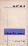 1936. Borový; frontispis VÁCLAV MAŠEK. /Mácha/