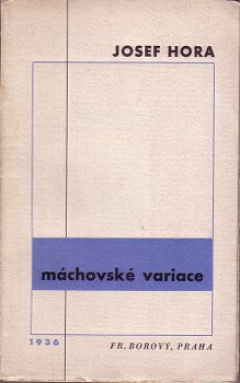 1936. Borový; frontispis VÁCLAV MAŠEK. /Mácha/