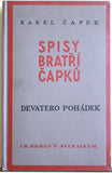 1932. 2. vyd. 58 čb. il. JOSEF ČAPEK. /jc/