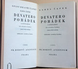 ČAPEK; KAREL: DEVATERO POHÁDEK. - 1932. 2. vyd. 58 čb. il. JOSEF ČAPEK. /jc/