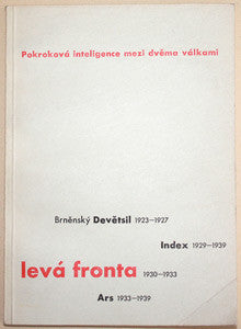 1966. Devětsil - Index - Levá fronta - Ars. Dokumenty; sv. 7.; typo F. KALIVODA.