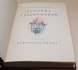Šíma - GIRAUDOUX; JEAN: ZUZANKA A TICHÝ OCEÁN. - 1927. Ilustrace JOSEF ŠÍMA; celokožená vazba; Symposion; sv. 25.