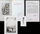 BEZRUČ; PETR: PARALIPOMENA II. - 1938. Edice Trianon sv. 10. 2 s.j. (obě sign.) VL. SILOVSKÝ; podpis Petra Bezruče. REZERVACE