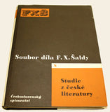 ŠALDA; F. X.: STUDIE Z ČESKÉ LITERATURY. - 1961. Soubor díla F. X. Šaldy 8. Obálka KAREL TEIGE.