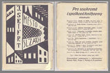 Teige - SEIFERT; JAROSLAV: MĚSTO V SLZÁCH. - 1921. Podpis JAROSLAVA SEIFERTA. Linoryty KAREL TEIGE. Prvotina J.S.