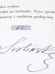 HORA; JOSEF: MÁCHOVSKÉ VARIACE. - 1945. Ilustrace KAREL SVOLINSKÝ; čísl. ex.; podpis K. SVOLINSKÝ. /Mácha/