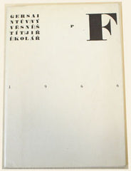 KOLÁŘ; JIŘÍ: GERSAINTŮV VÝVĚSNÍ ŠTÍT. - 1966. 1. vyd. 30 typografických básní-obrazů.