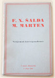 Šalda - F.X. ŠALDA - M. MARTEN. VZÁJEMNÁ KORESPONDENCE. - 1941. Úvod a poznámky Emanuel Chalupný.