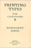1954. OLDŘICH MENHART. Printing types from Czechoslovakia. 