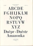Vzorník písma - ANTIKVA EMPIRIANA. - 50. léta. G. BODONI. Grafotechna.