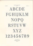 Vzorník písma - ANTIKVA EMPIRIANA. - 50. léta. G. BODONI. Grafotechna.