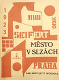 1923. 2. vyd. Obálka KAREL TEIGE. Signed by Seifert on title. Very good condition. REZERVACE