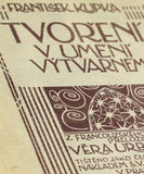 1923. 1. vyd. Obálka; úprava a ilustrace FRANTIŠEK KUPKA.