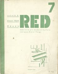 RED. - 1929. Roč. II. č. 7. Typo KAREL TEIGE.
