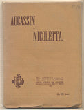 AUCASSIN A NICOLETTA. - 1909. Žeň z literatur sv. XXI.