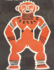 BONN; HANUŠ: DALEKÝ HLAS. - 1938. Poesie primitivních národů. Obálka a JAROSLAV ŠVÁB. /sv/