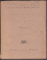 Benda - NEUMANN; S. K.: KNIHA LESŮ; VOD A STRÁNÍ. - 1914. 1. vyd.; úprava a dřevoryty JAROSLAV BENDA; úvod Karel Čapek.