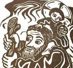 KAŠPAR; VÁCLAV: O TŘECH PODIVNÝCH SVATÝCH. - 1940. Stará Říše. Dobré dílo sv. 136. Dřevoryty MICHAEL FLORIAN. /sr/