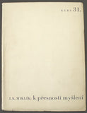 MIKLÍK; J. KONSTANTIN: K PŘESNOSTI MYŠLENÍ. - 1934. Stará Říše; Kurs sv. 31.