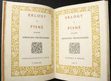 VRCHLICKÝ; JAROSLAV: EKLOGY A PÍSNĚ.  - 1917.  FRANTIŠEK KOBLIHA; L. BRADÁČ; kožená vazba.