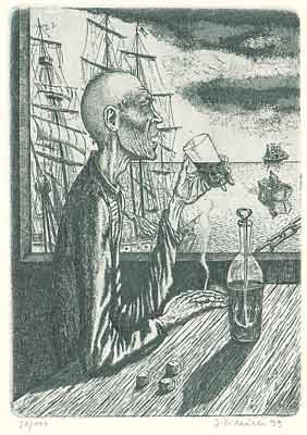 1999. Lept; sign.; čísl. 30/100; deska 125x90; pap. 210x145. /grafika/