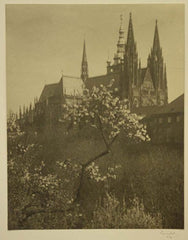 SUDEK; JOSEF. - 1927. Pražký hrad. Orig. fotografie 285x225 mm; sign. a dat. /q/