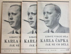 ČAPEK; KAREL: JAK SE CO DĚLÁ. - 1941. Spisy bratří Čapků sv. XLII. Sešitové vyd. /jc/