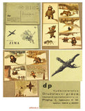TRNKA; JIŘÍ. ZIMA. - 1947. Česká galerie XLIV. 10 pohlednic; Družstevní práce. REZERVACE