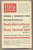Hesoun - KNICKERBOCKER; H. R.: RUDÝ OBCHOD LÁKÁ. - 1932. Fotomont. obálka JOSEF HESOUN.