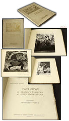 Kupka - SOVA; ANTONÍN: BALADA O JEDNOM ČLOVĚKU A JEHO RADOSTECH. - Kol. 1910. 8 ilustrací a obálka FRANTIŠEK KUPKA.