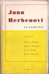 JANU HERBENOVI NA PAMÁTKU. - 1937.  /česká literatura. vzpomínky; sborníky/ - /sklad/