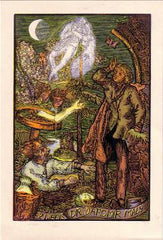 VÁCHAL; JOSEF. EXLIBRIS. - 1936. Barevný dřevoryt. Mácha; Máj. /sr/Mácha/