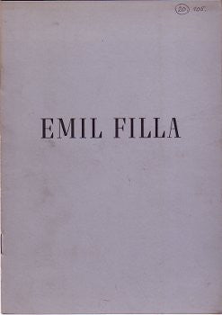 1952. Obrazy ze Středohoří. Katalog výstavy. 2x Podpis E. Filla. /60/ REZERVACE /T/