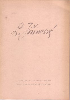 1949.  Vilímkova galerie. Katalog výstavy. Podpis L. Jiřincové. REZERVACE /J/