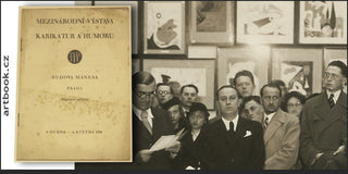 MEZINÁRODNÍ VÝSTAVA KARIKATUR A HUMORU. - 1934. Anti-Nazi Caricatures; document; HEARTFIELD; GROSZ; FRITTA; /katalog/jc/