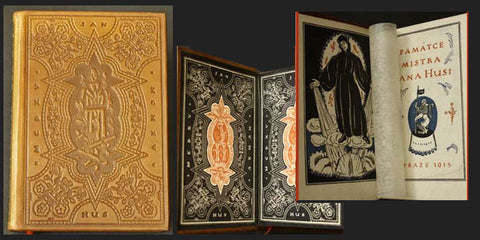 1915. Spolek českých bibliofilů. Kožená vazba; úprava; FRANTIŠEK KYSELA.  /kubismus/Jelínek/SČB/