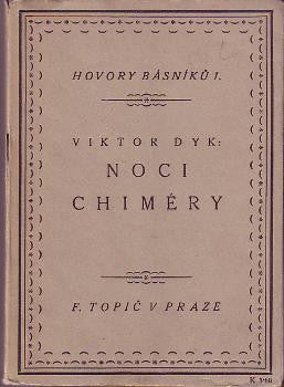 1917. 1. vyd. Úprava M. KALÁB. Hovory básníků sv. I.