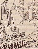 1936. Kresba JAN KONŮPEK. Podpis autora.