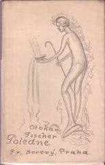 FISCHER; OTOKAR: POLEDNE. - 1934. 1. vyd. Obálka EDUARD MILÉN. /poesie/