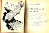 KONRÁD; KAREL: STŘEDOZEMNÍ ZRCADLO. - 1935. Podpis autora. Kresba VOJTĚCH TITTELBACH.