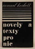 BECKETT; SAMUEL: NOVELY A TEXTY PRO NIC. - 1966. Odeon; Malá řada Soudobé světové prózy. Obálka MILAN GRYGAR. /60/
