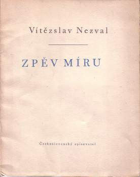 1950. Obálka RUDOLF HÁLA.