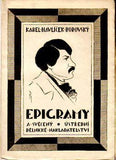 HAVLÍČEK BOROVSKÝ; KAREL: EPIGRAMY A OSTATNÍ BÁSNĚ. - 1920. Kresby JOSEF ROHAN.
