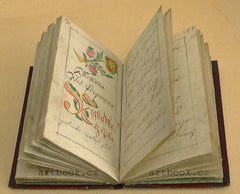 Rukopisná modlitební knížka - DUCHOVNÍ POKLAD ANEB MODLITBY KATOLICKÉ. - 1810. Perokresby; rukopisy;