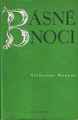 NEZVAL; VÍTĚZSLAV: BÁSNĚ NOCI. - 1948. Obálka FRANTIŠEK MUZIKA. České básně.