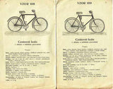 CENNÍK VELOCIPEDŮ VEŠKERÝCH SOUČÁSTEK PNEUMATIK. - 1924. / kola; kolo; bicykl/