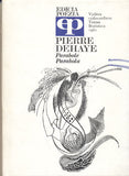 DEHAYE; PIERRE. PARABOLE. PARABOLA. - 1980. 1. vyd. Ilustrace GABRIEL ŠTRBA. /poezie