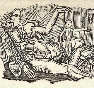 1946. 35 dřevorytů JOSEF VÁCHAL. ELK;  Ráj knihomilů; svazek 7. /sr/